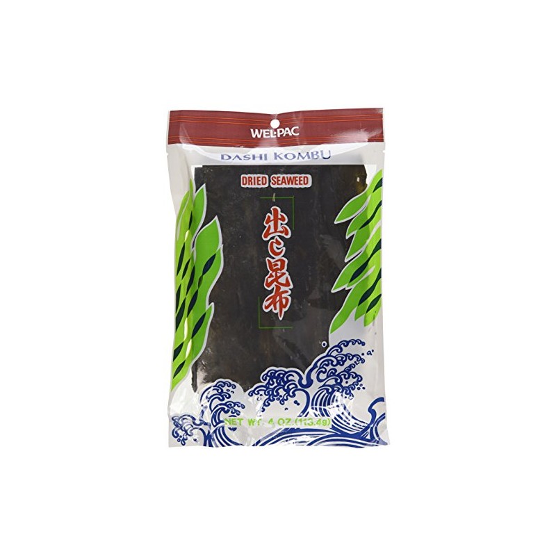 Wel-pac Dashi Kombu Dried Seaweed (Pack of 4)