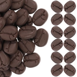 Totority 250 Pcs Simulated Coffee Beans Kitchen Pretend Play Artificial Coffee Beans Realistic Food Fake Food Imitation Bean Decoration Restaurant Display Props Home Kitchen Photo Props Bakery Photo