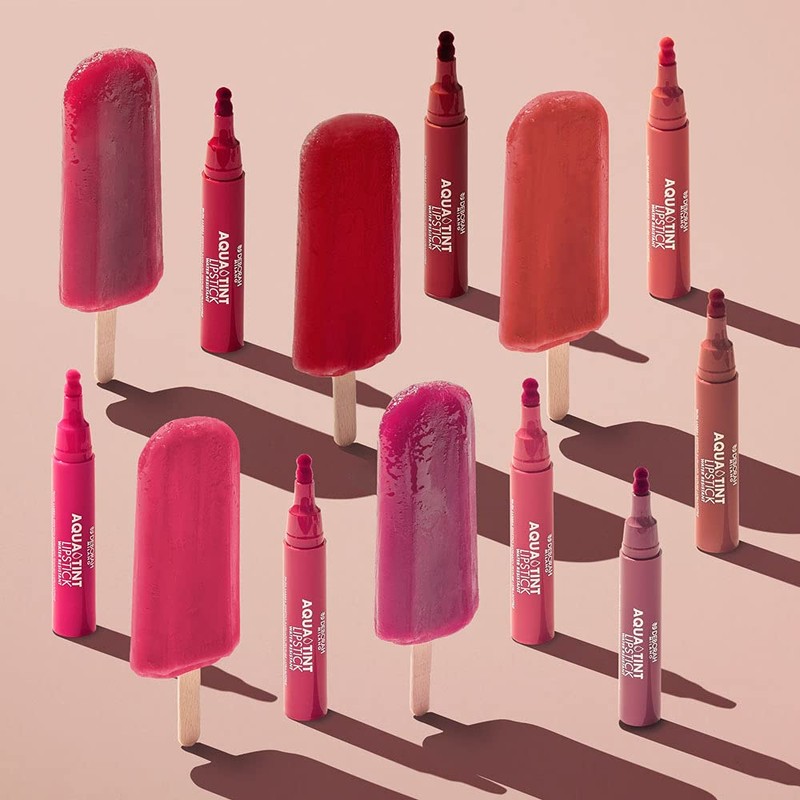 DEBORAH Aqua Tint Lipstick 07, Coral Red, 2.5 g, Pack