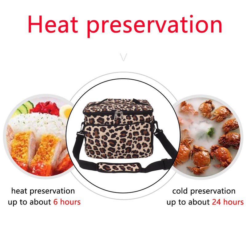 Insulated Lunch Bag Waterproof Large Capacity Portable Cooling Lunch Box
