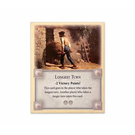 Tabletop Monthly Longest Turn Card compatible with Catan's Settlers of Catan ...