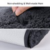 Upgraded Soft Absorbent Non Slip Bath Mat 16"x24" Fluffy Thick