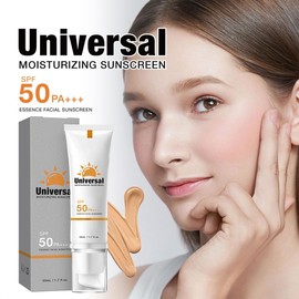 LMDGDS Feuchtigkeitsspendende Get?nte Sonnencreme LSF50+ PA+++ 50ml - Leichte Textur Sonnenschutz f??r Sensible Haut | Mit Hyaluron, Kollagen & Vitamin E | Wasserfester & UV-Schutz ohne wei?e R??ckst?nde