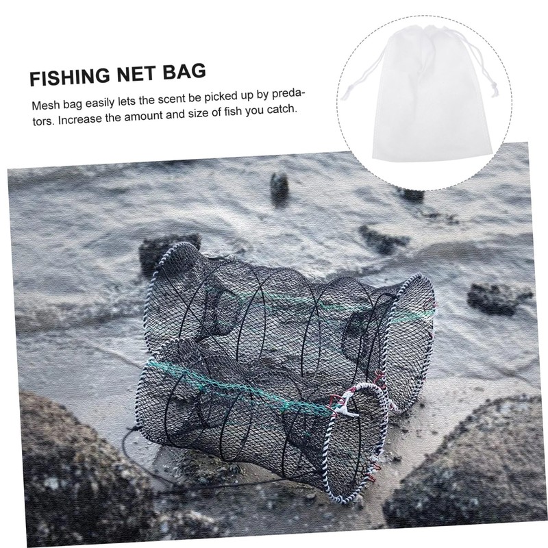 BESPORTBLE 10pcs Non Woven Net Bags with Draw String Durable