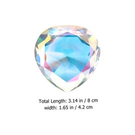 IWOWHERO 1pc Heart Shaped Fake Diamond Nail Art Display Prop Decorative Model for Photography for Nail Salons Great for Valentine Day Mother Day and Special Occasions