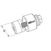 KS Tools 129.0025 Screw hole punch, 25.4mm