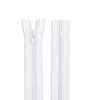 Falda de nailon de 40,6 cm, con cierre, color blanco,