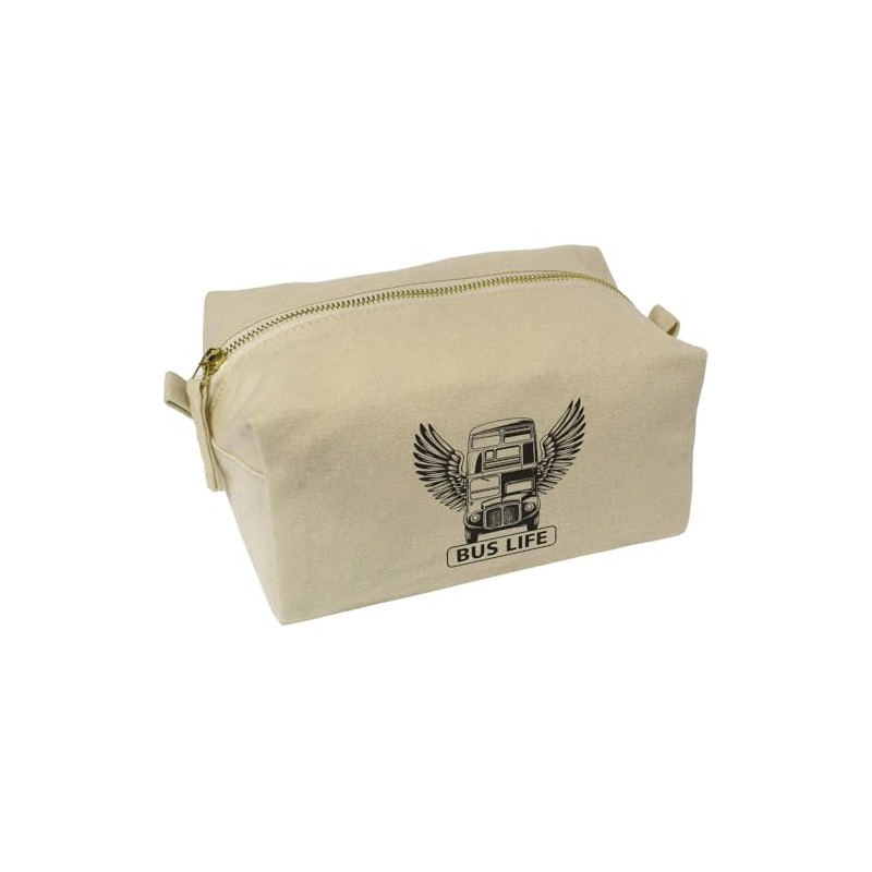 'Bus Life' Canvas Wash Bag/Makeup Case (CS00044129)