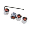ENET 4Pcs Middle Finger Lockable Dust Caps Air Wheel Tyre