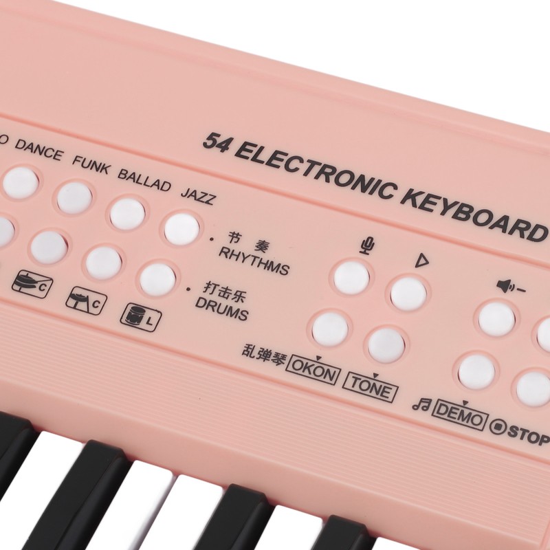 54 Key Keyboard Piano Smoothly Plastic Keyboard Piano Portable Dual