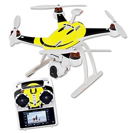 MightySkins Skin Compatible with Blade Chroma Quadcopter Drone wrap Cover Sticker Skins Smiley Face