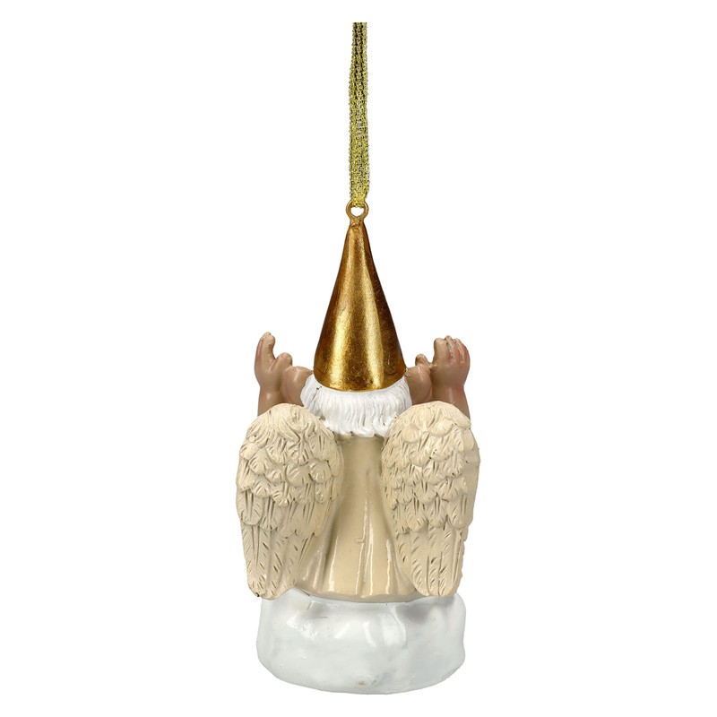 Pacific Giftware Garden Gnome Angel Stone/Hanging Christmas Tree Decoration Figure