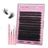 Wispy Eyelash Cluster Set, 100D Cluster Eyelashes DIY Eyelash Extension