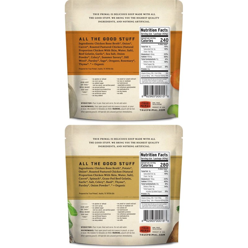 True Primal Roasted/Tuscan Chicken Variety 8-pack, Ready to eat, Gluten