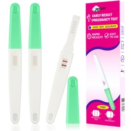 Skylety 3 Pieces Fake Positive Pregnancy Test Prank Fake Early Result Pregnancy Test Always Turns Positive for Practical Joke (Green)