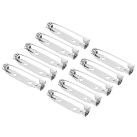 YOKIVE 150 Pcs Safety Bar Pins, Brooch Clasp Pin Backs, Sewing Badges Craft, Great for Home, Shop, Daily Use (Silver, 1.18-Inch)