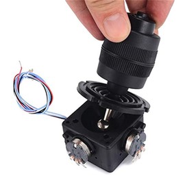 Uadme Joystick Potentiometer, 4 Axis Joystick, 409B-M4-10K Industrial Joystick, with Reset Button, High-Precision Controller for Mobile Photography Systems