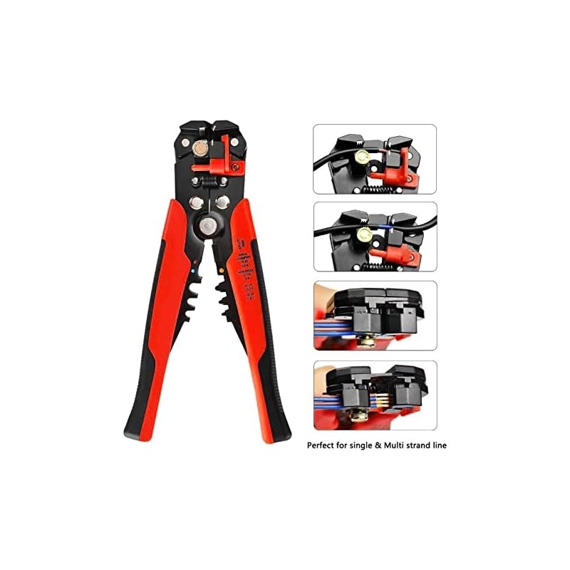 Pelacables de 8 pulgadas Alicates pelacables automáticos Herramienta de sujeción