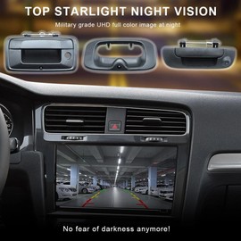 CANYING Tailgate Handle Backup Camera for 2002-2008 Dodge RAM 1500 2500 3500 Aftermarket Reverse Rear View Camera RCA Connector w/ 26FT Extension Harness