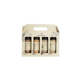 Salz-Berg Gourmet Salt Gift Set, 4 Varieties - Pink Himalayan, Garlic Master, Salty Onion, Salty Garlic,