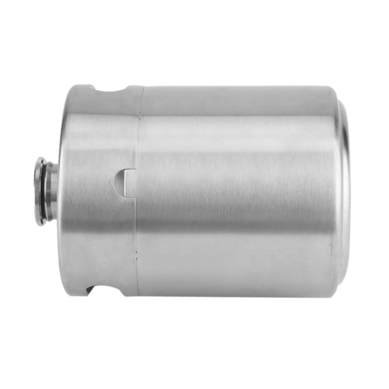 Mini Stainless Steel Beer Barrel with Spiral Cover Lid Practical