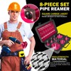 Premium 8Pcs PVC Pipe Reamer Kit - Complete Reamer Set,
