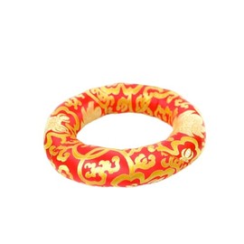 Dharma Guru Cushion Pillow for Tibetan Singing Bowl (Red, 3 Inch)