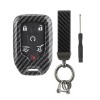 Unbranded For Chevy Silverado Suburban Tahoe Carbon Fiber Key Fob