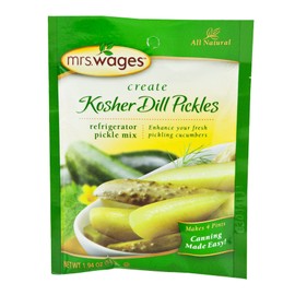 Kauffman Orchards Mrs. Wages Kosher Dill Refrigerator Pickle Seasoning Mix, 1.94 Oz. (Case of 12)