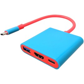 HDMI TV Dock Switch Docking Station Replacement Hub Adapter with Multiple Ports, USB 3.0 & HDMI 2.0, Portable Switch TV Adapter Support 1080P/60HZ, Fit for Steam Deck/Switch OLED