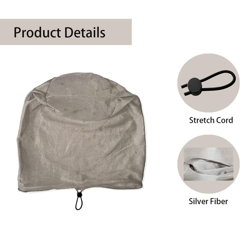 Amradield Head Mask,Silver Fiber,Head Cover Net,High Protection Hat,Shielding Signal Fluctuation