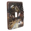 Ebros Gift Set of 2 Western Rustic 4 Colorful Wild