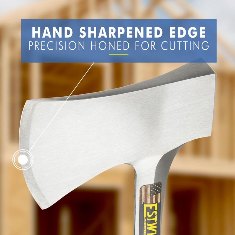Estwing Sportsman's Axe - 14" Camping Hatchet with Forged Steel