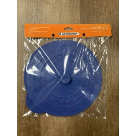 Le Creuset Set of 3 LE CREUSET Cobalt Blue 11" 8" & 4" Silicone Knob Storage Lids BPA Free