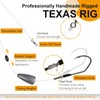 Dovesun 5PCS 3/0 3/4OZ Texas Rigs for Bass Fishing Ready