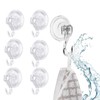 Fleymu Pack of 6 Suction Cup Hooks, Extra Strong, Maximum