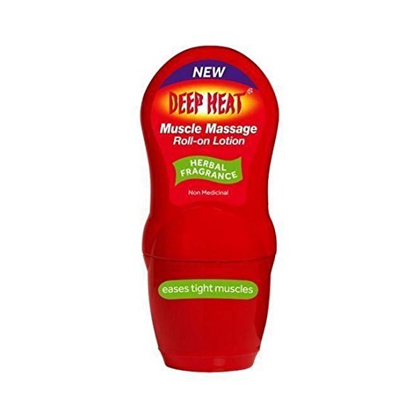 SIX Packs of Deep Heat Muscle Massage Roll-On Lotion 50ml