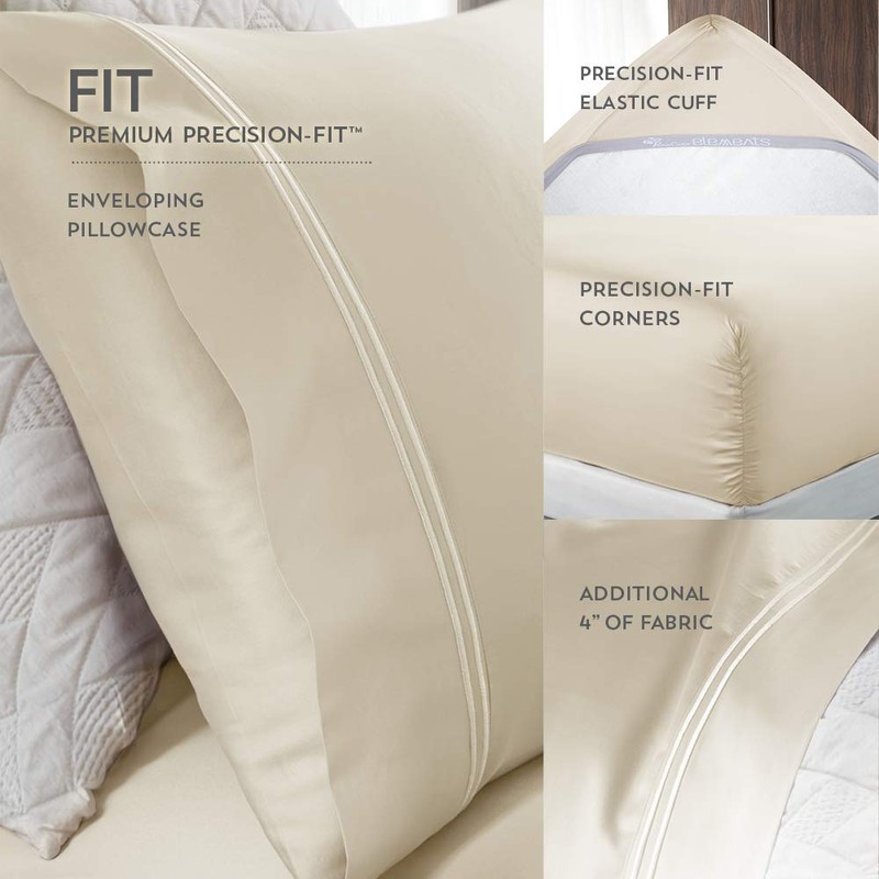 PureCare Elements Modal Sheet Set Featuring Precision-Fit Corners and enveloping