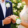 Latious Rose Wrist Corsage and Boutonniere Set Flower Corsage Wristlet