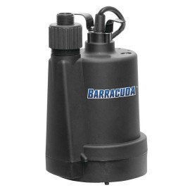 Barracuda 1/4 HP Thermoplastic Submersible Utility Pump 1500 GPH Max Flow Rate