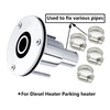 LEQMG Diesel Heater Thru Hull Exhaust Skin,Marine Grade 316 Stainless