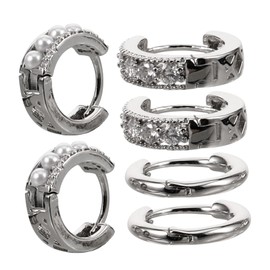 FRCOLOR 3 Pairs Women Hoop Earrings Lightweight Circle Ear Jewelry for Comfortable Wear Versatile Fashion Accessories Occasion