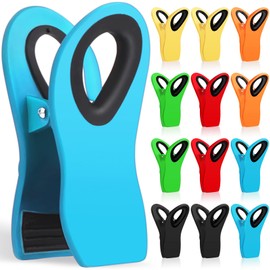 Paquete de 12 Clips para Papas Fritas Clips para Bolsas, Clip Magntico para Bolsa para Almacenamiento de Alimentos Resistente, Clip de Plstico para...