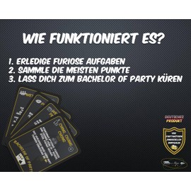 e-Row Bachelor of Party - Ultimate Men's Hen Party Card Game with Many Fun & Memorable Tasks for the Ideal Stag Night - 55 Cards (Men/Groom Edition)