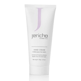 Jericho Cosmetics Hand Cream – Moisturizing & Nourishing with Aloe, Olive Oil & Dead Sea Salts – Hydrating Formula with Witch Hazel & Vitamin E – Non-Greasy, 3.4 oz