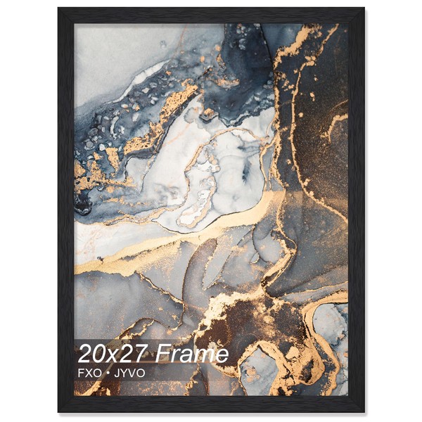 Fxojyvo Engineered Wood 20x27 Frame, Black Picture Frame for 20