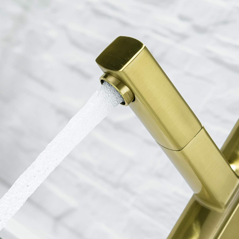 KAIYING Bathroom Sink Faucet with Pull Out Sprayer, Single Handle