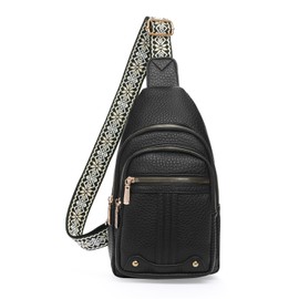 GAEKEAO Sling Bag for Women Crossbody Bags Fanny Pack Cross Body Bags Vegan Leather Chest Bag Travel Shoulder Belt Purse Backpack Gifts