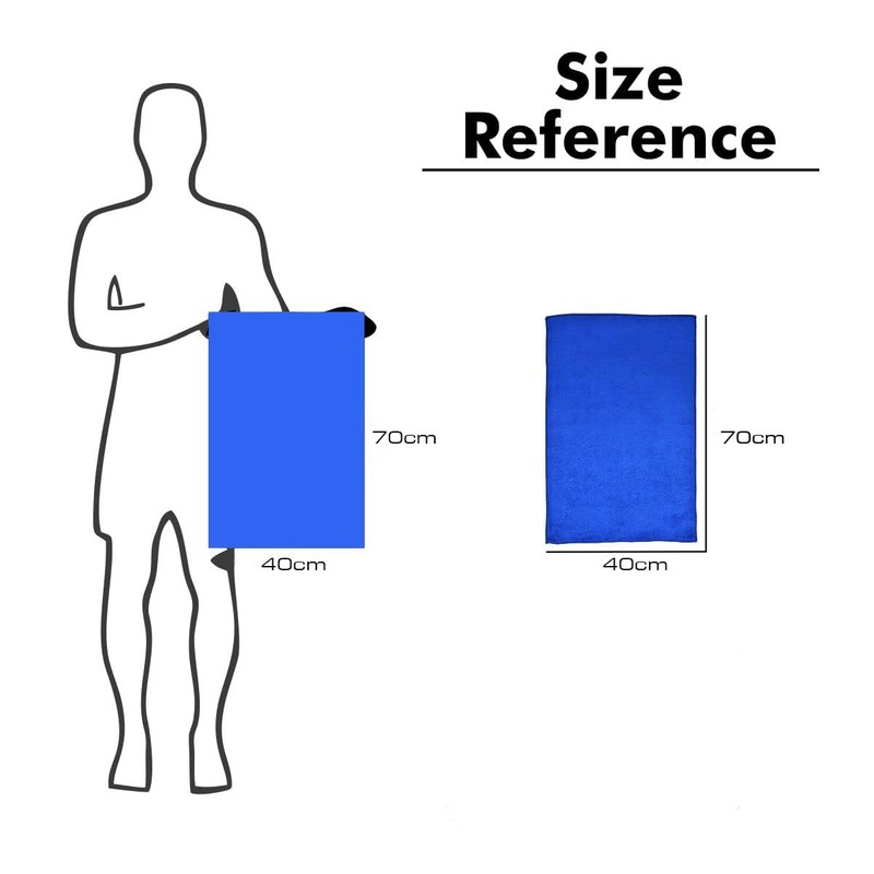 Generic Microfiber Absorbent Gym Towel Fast Drying Light Weight -