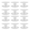 JCBIZ 12pcs 69mm Plastic Spool White Bobbin Empty Spools for